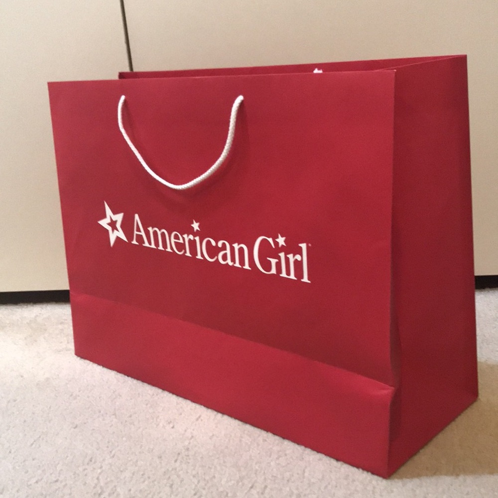 American Girl Large Gift Shopping Bag! 21.75” x 16” x 8”